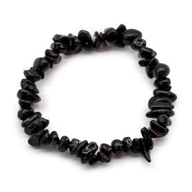 Black Agate Crystal Chip Protection Bracelet 