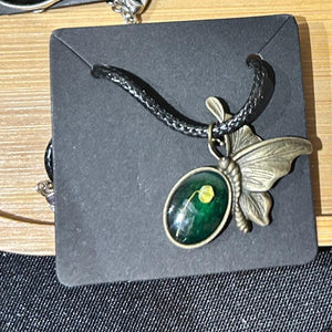 Bronze Butterfly Necklace | Handmade Jewellery - Midnight Maker