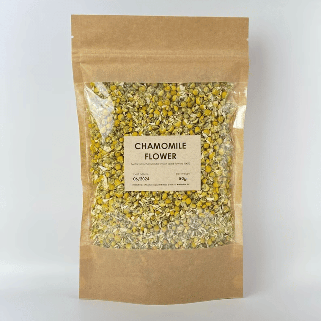 Chamomile (Matricaria chamomilla) flowers, whole, dried Herb 50g - Midnight Maker