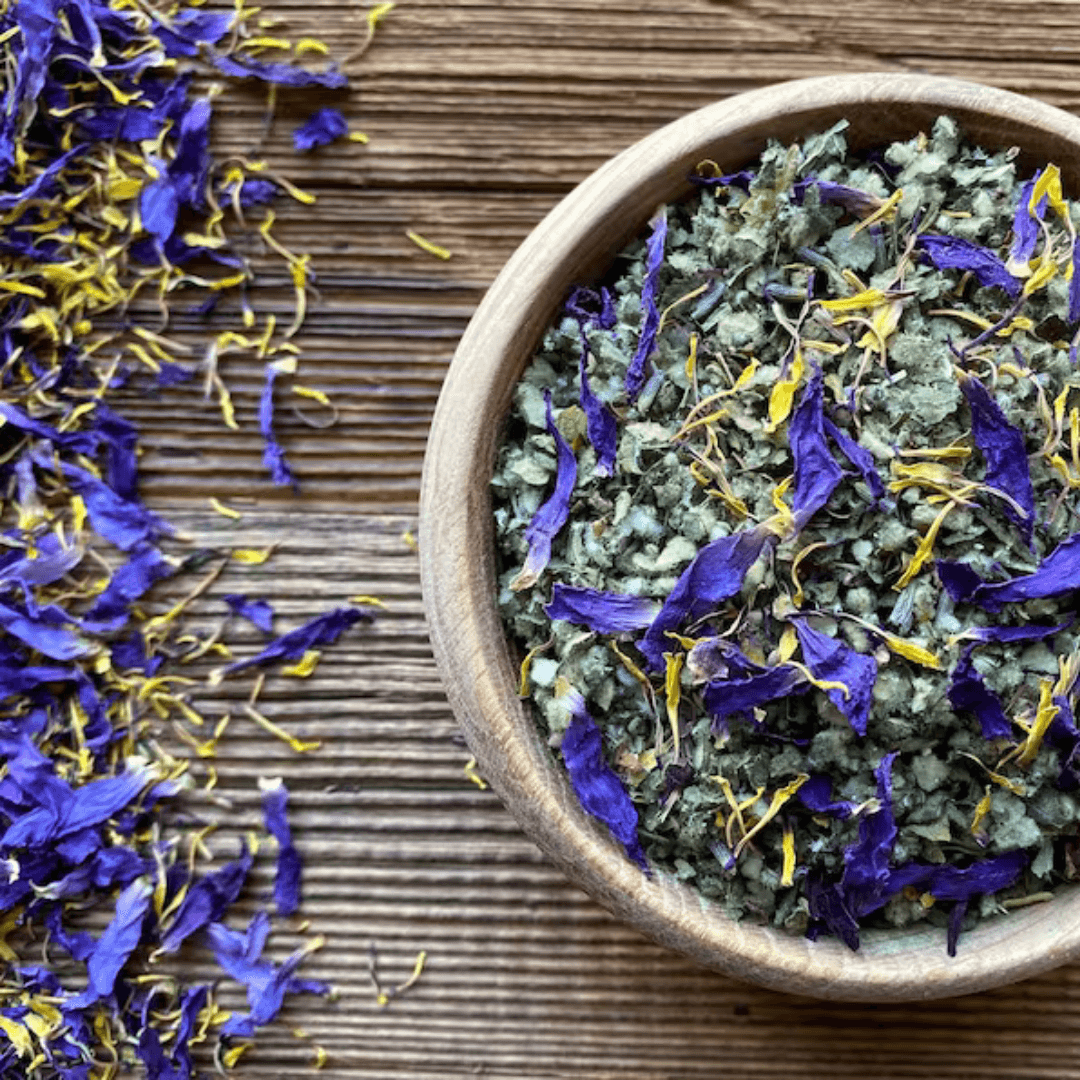 DREAM Herbal Blend • Vivid, Lucid Dreams & Deep Sleep • Herbal tea • Damiana, Blue Lotus, Mugwort, Skullcap Leaf, Lavender and Mullein - Midnight Maker