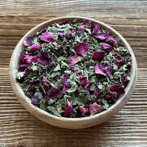 LOVE herbal blend • aphrodisiac, relax, chillout • herbal tea • with damiana, marshmallow, lemon balm and rose petals - Midnight Maker