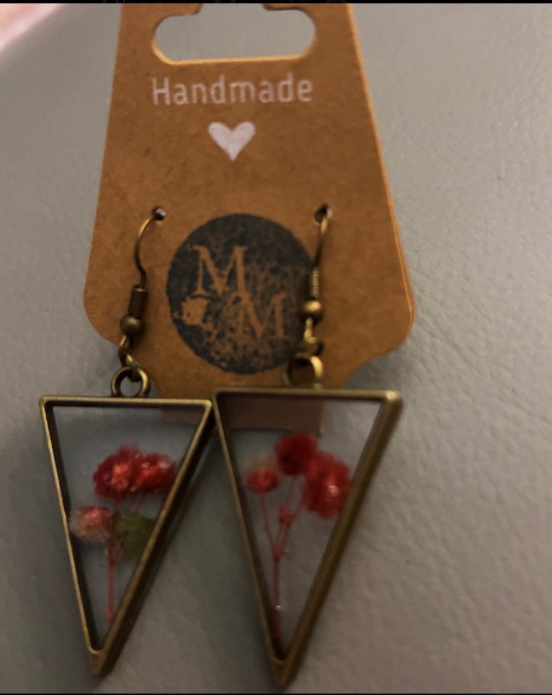 Lovers in the Forest- Floral Earrings | Handmade Earrings - Midnight Maker