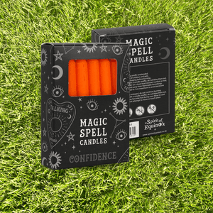 Magical Confidence & Creativity Boosting Orange Spell Candle Pack - Midnight Maker
