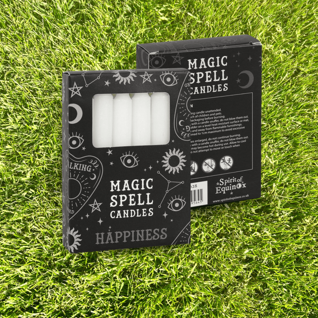Magical White Happiness, New Beginning Spell Candles - Midnight Maker