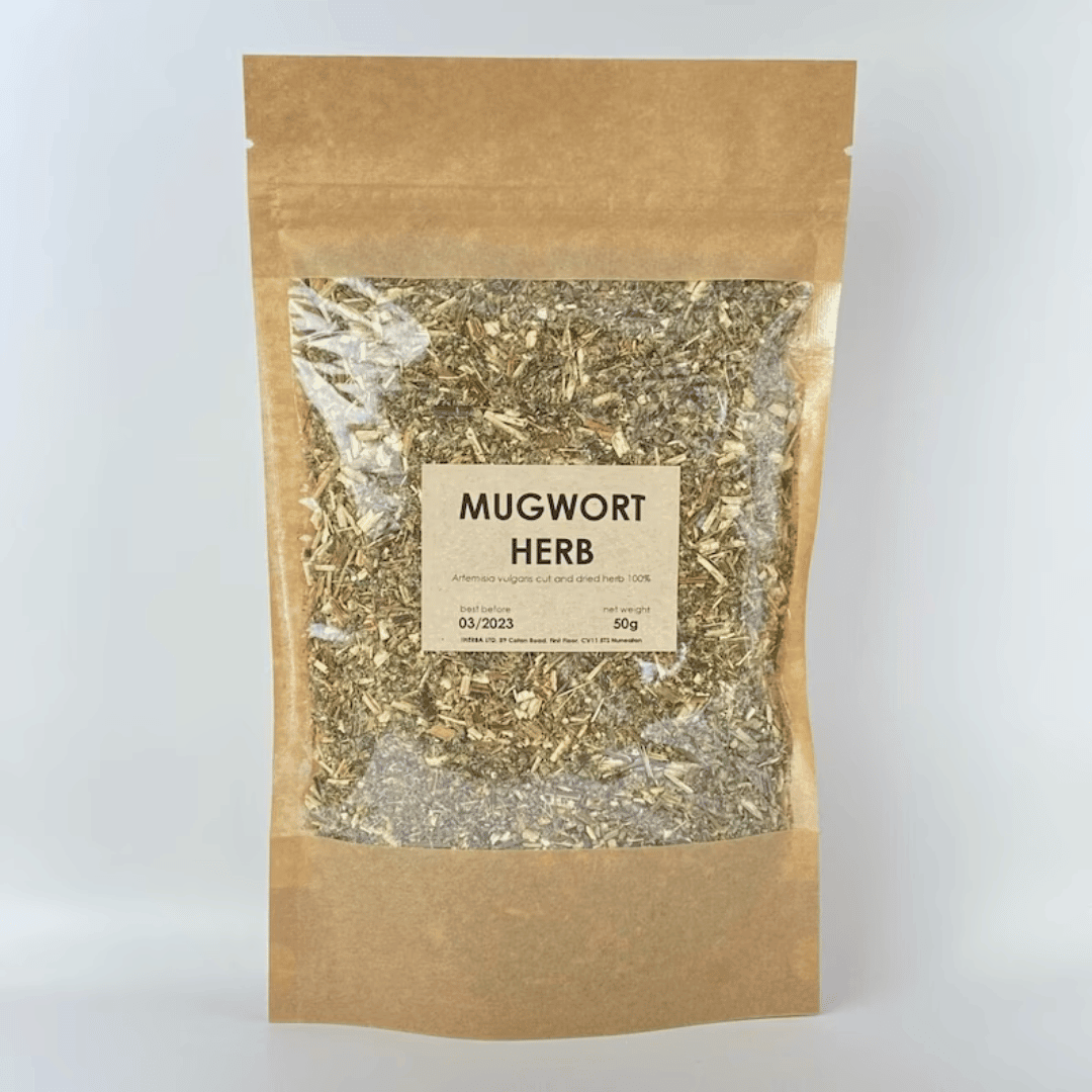 Mugwort (Artemisia vulgaris) herb, cut and dried 50g - Midnight Maker