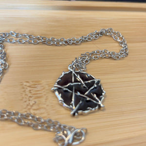 Nightshade Twisted Pentacle Necklace | Handmade Jewellery - Midnight Maker