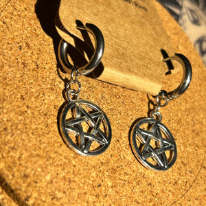 Pentacle earrings 