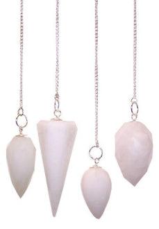 Snowy White Quartz Pendulum - Midnight Maker