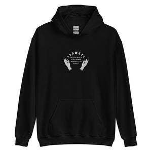 The Witch | Black Cotton Hoodie - Midnight Maker