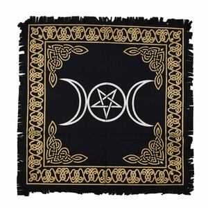 Altar cloth triple moon with pentagram 