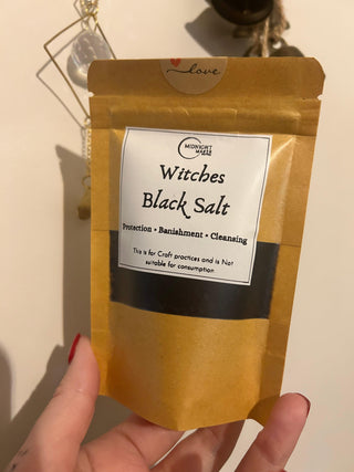Witches black salt for protection, cleansing and banishment 